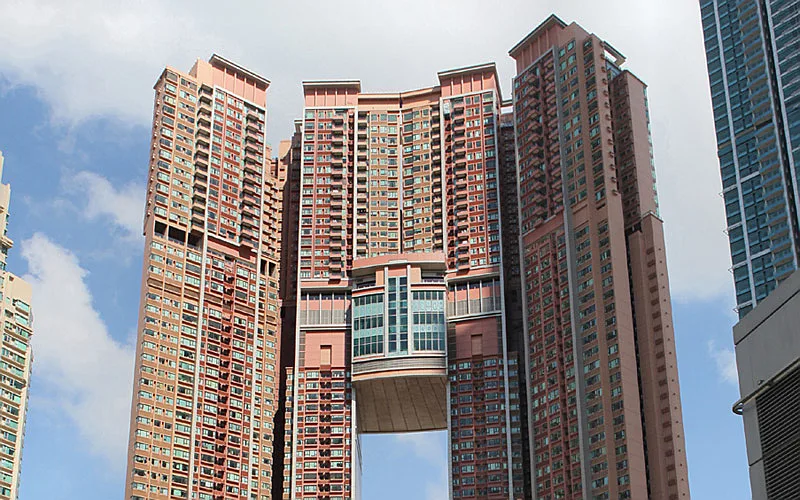 View Of Canton Road And Modern Skyscrapers At Tsim Sha Tsui, In